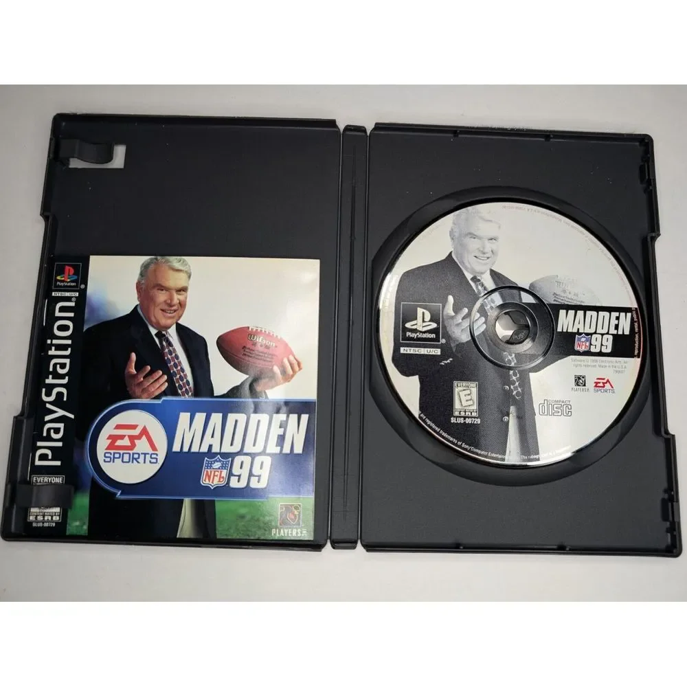 PlayStation 1 PS1 Madden 99 Game Disc‎ And Manual TESTED/ WORKS